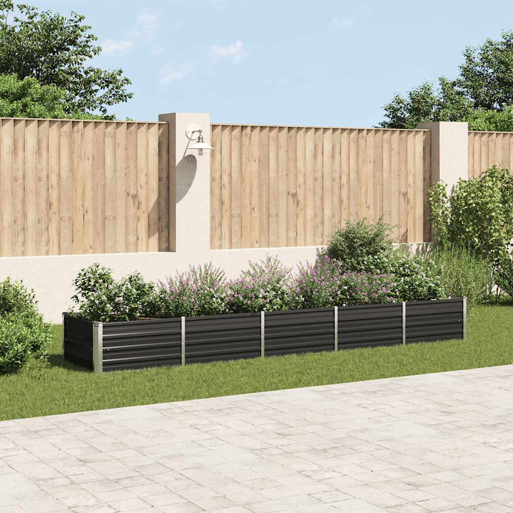 Garten-Hochbeet Verzinkter Stahl 400X80X45 Cm