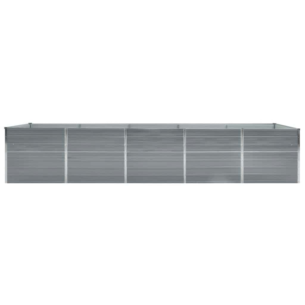 Garten-Hochbeet Verzinkter Stahl 400×80×77 Cm