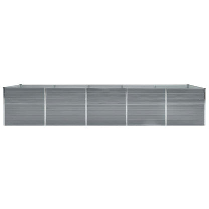 Garten-Hochbeet Verzinkter Stahl 400×80×77 Cm