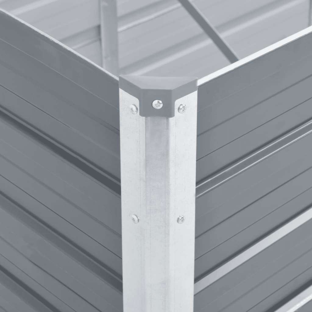 Garten-Hochbeet Verzinkter Stahl 400×80×77 Cm