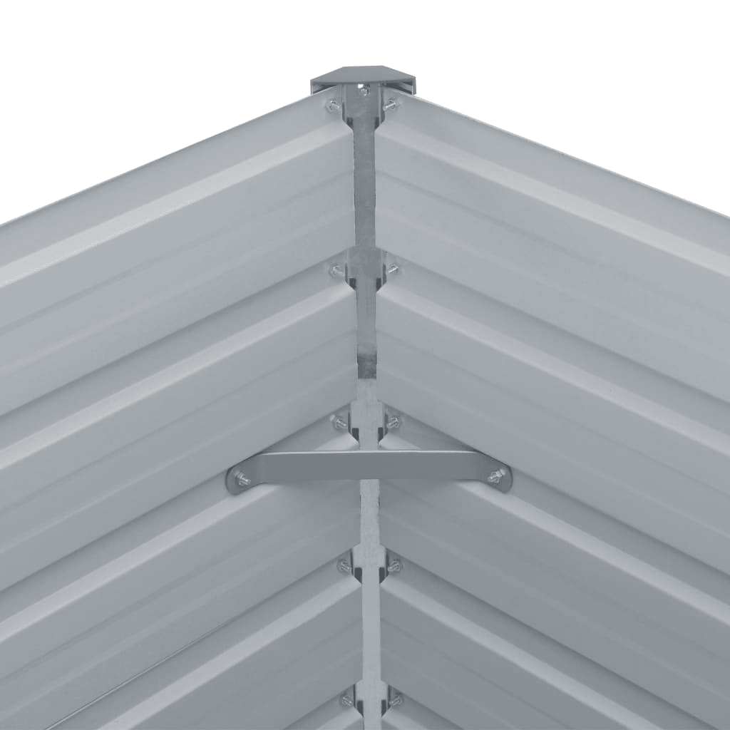 Garten-Hochbeet Verzinkter Stahl 400×80×77 Cm