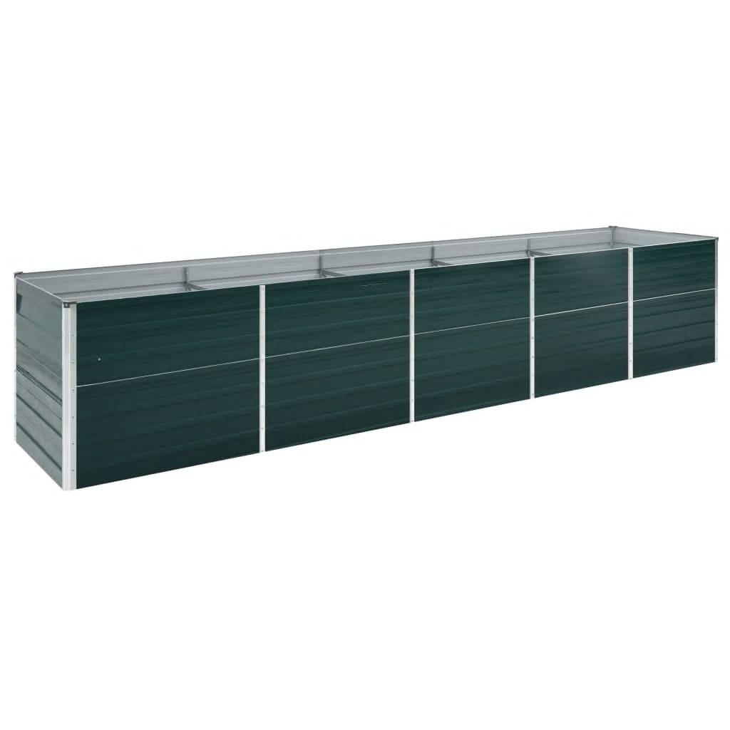 Garten-Hochbeet Verzinkter Stahl 400×80×77 Cm