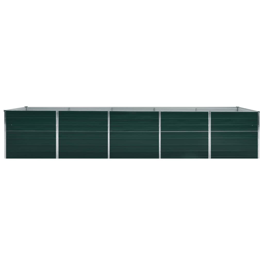 Garten-Hochbeet Verzinkter Stahl 400×80×77 Cm
