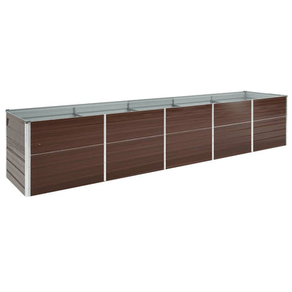 Garten-Hochbeet Verzinkter Stahl 400×80×77 Cm