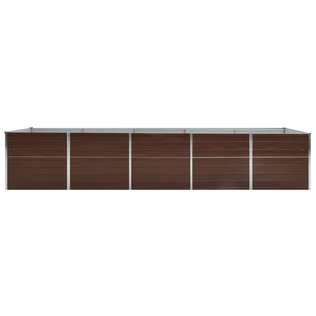 Garten-Hochbeet Verzinkter Stahl 400×80×77 Cm