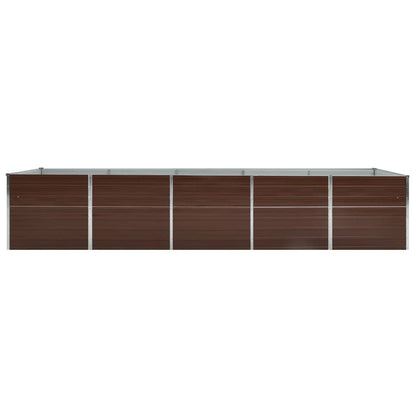 Garten-Hochbeet Verzinkter Stahl 400×80×77 Cm