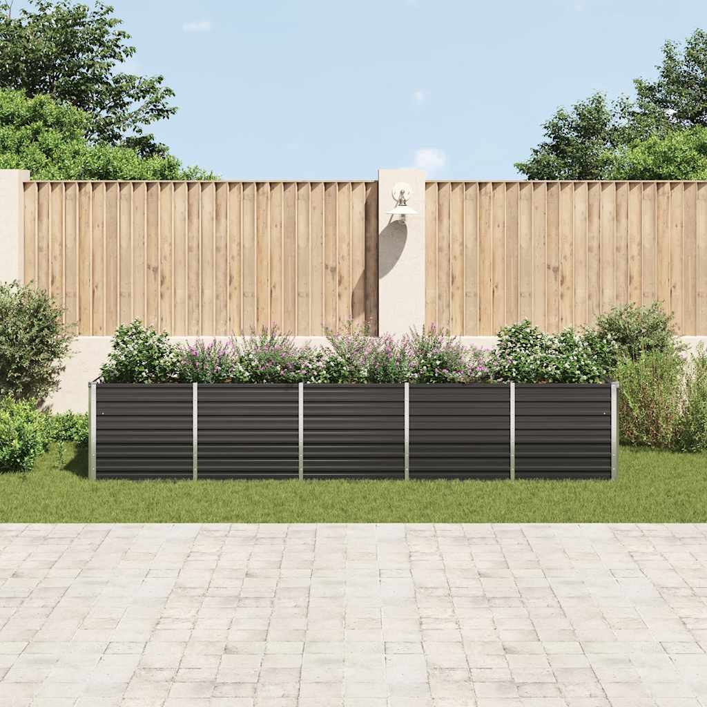 Garten-Hochbeet Verzinkter Stahl 400X80X77 Cm