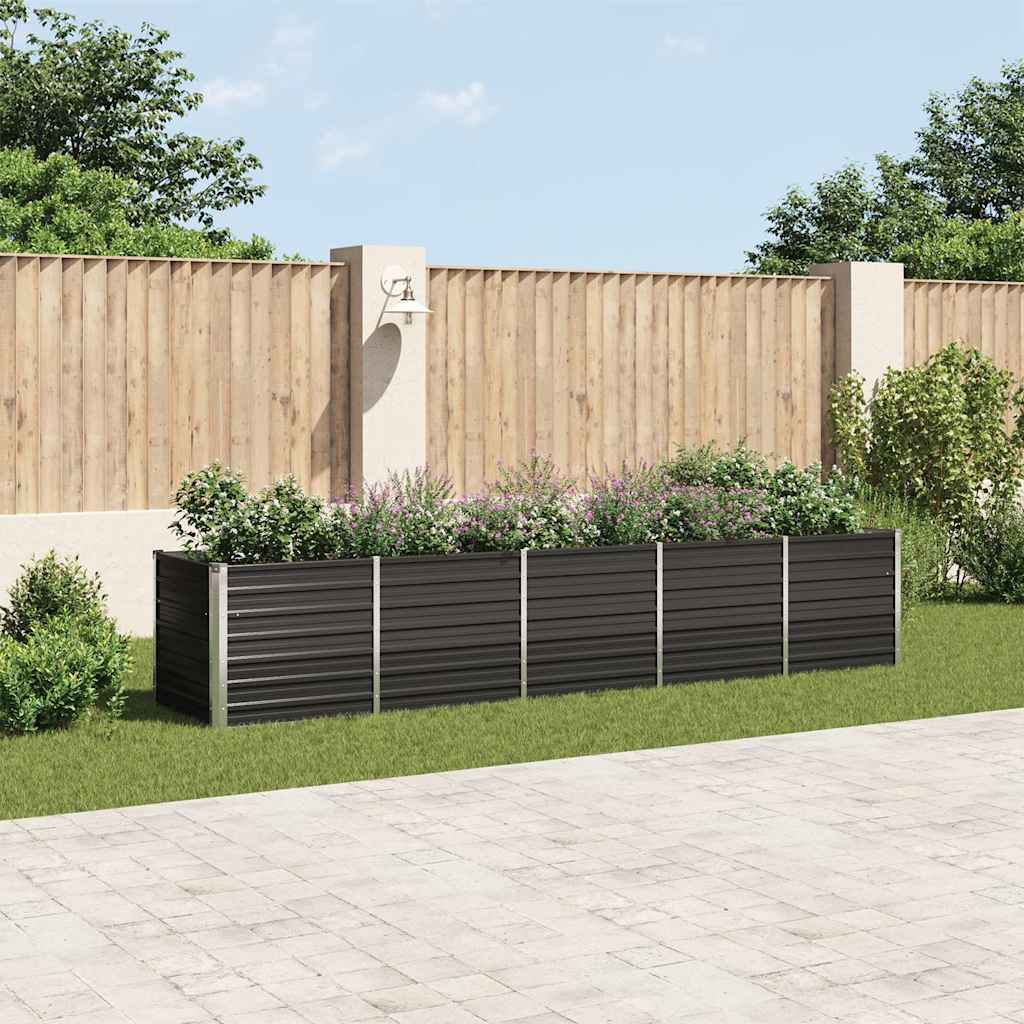 Garten-Hochbeet Verzinkter Stahl 400X80X77 Cm