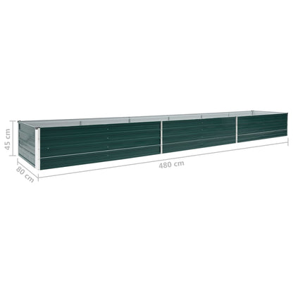 Garten-Hochbeet Verzinkter Stahl 480X80X45 Cm