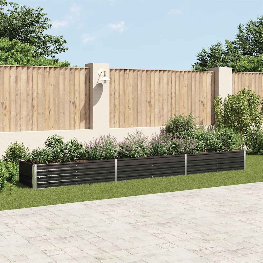 Garten-Hochbeet Verzinkter Stahl 480X80X45 Cm