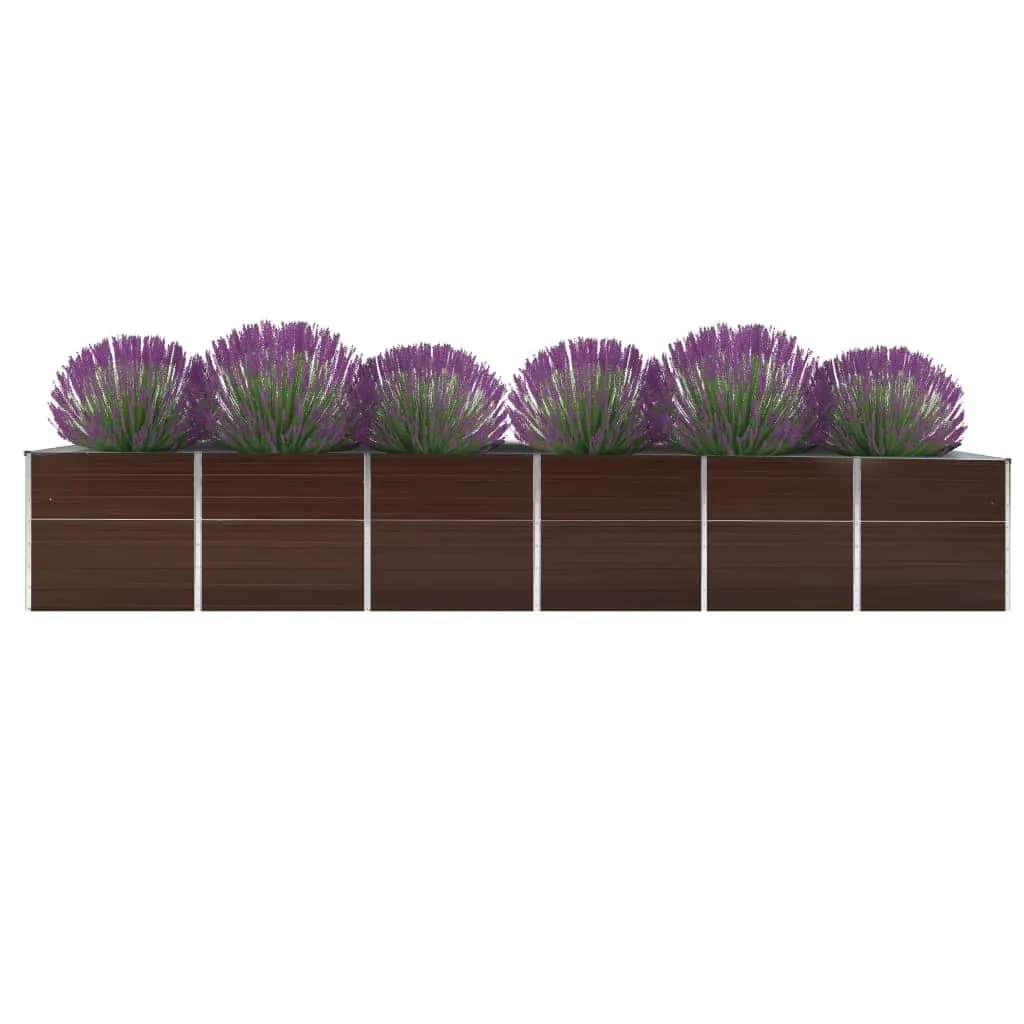 Garten-Hochbeet Verzinkter Stahl 480X80X77 Cm