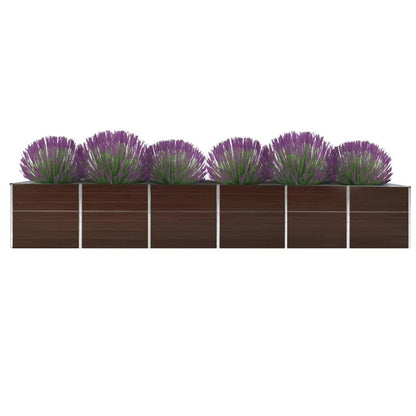 Garten-Hochbeet Verzinkter Stahl 480X80X77 Cm