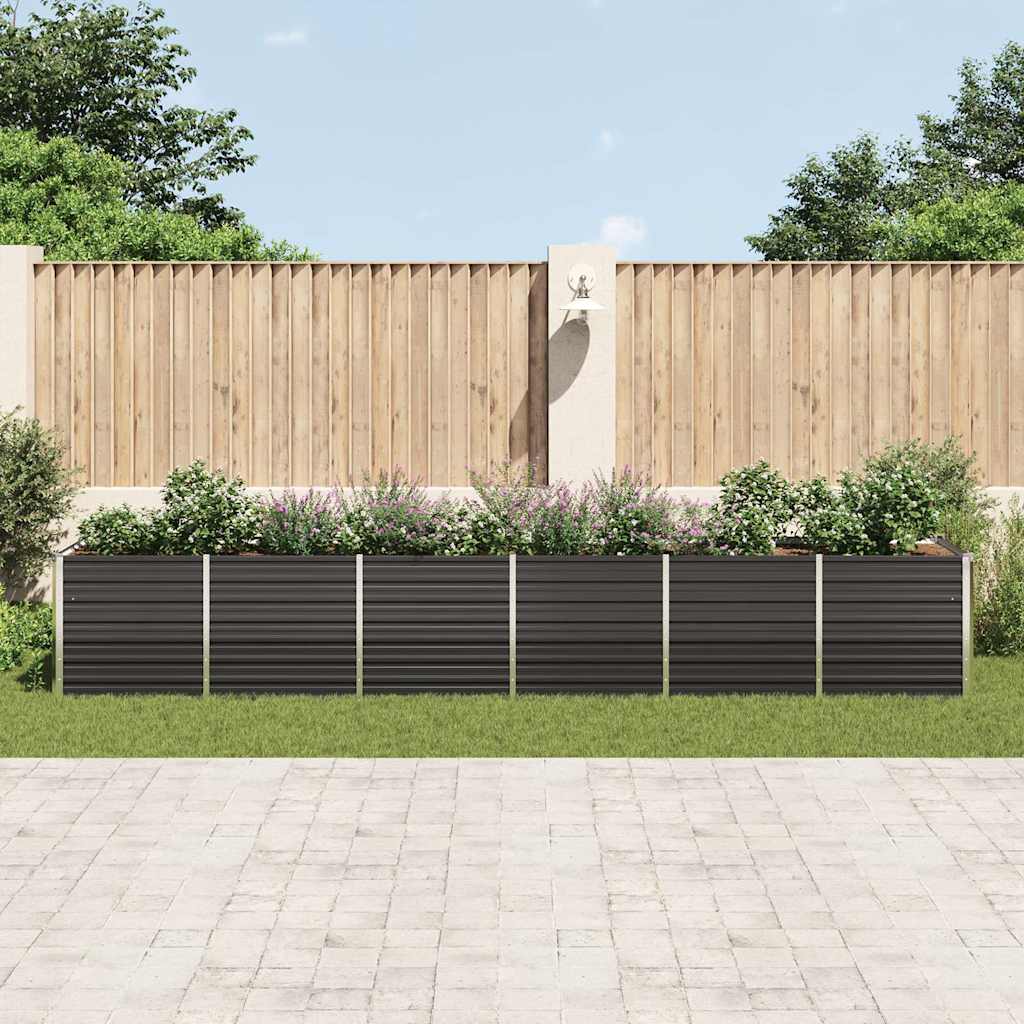 Garten-Hochbeet Verzinkter Stahl 480X80X77 Cm