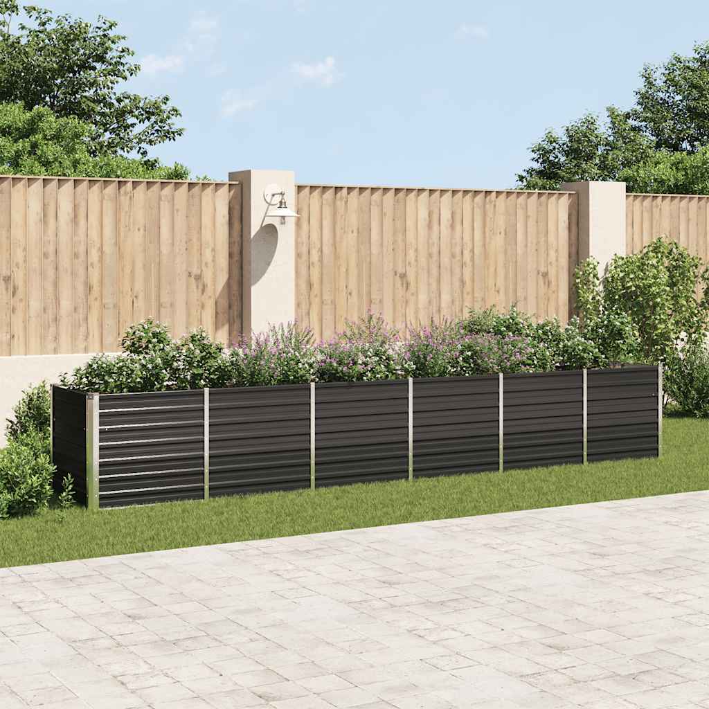 Garten-Hochbeet Verzinkter Stahl 480X80X77 Cm