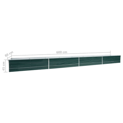 Garten-Hochbeet Verzinkter Stahl 600X80X45 Cm