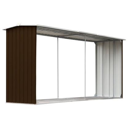 Brennholzlager Verzinkter Stahl 330 X 92 X 153 Cm
