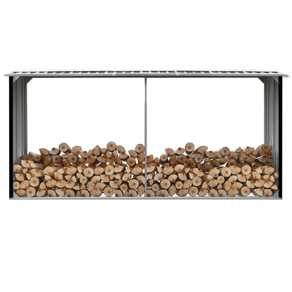 Brennholzlager Verzinkter Stahl 330 X 92 X 153 Cm