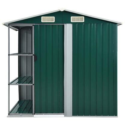 Gartenhaus Mit Regal 205X130X183 Cm Eisen