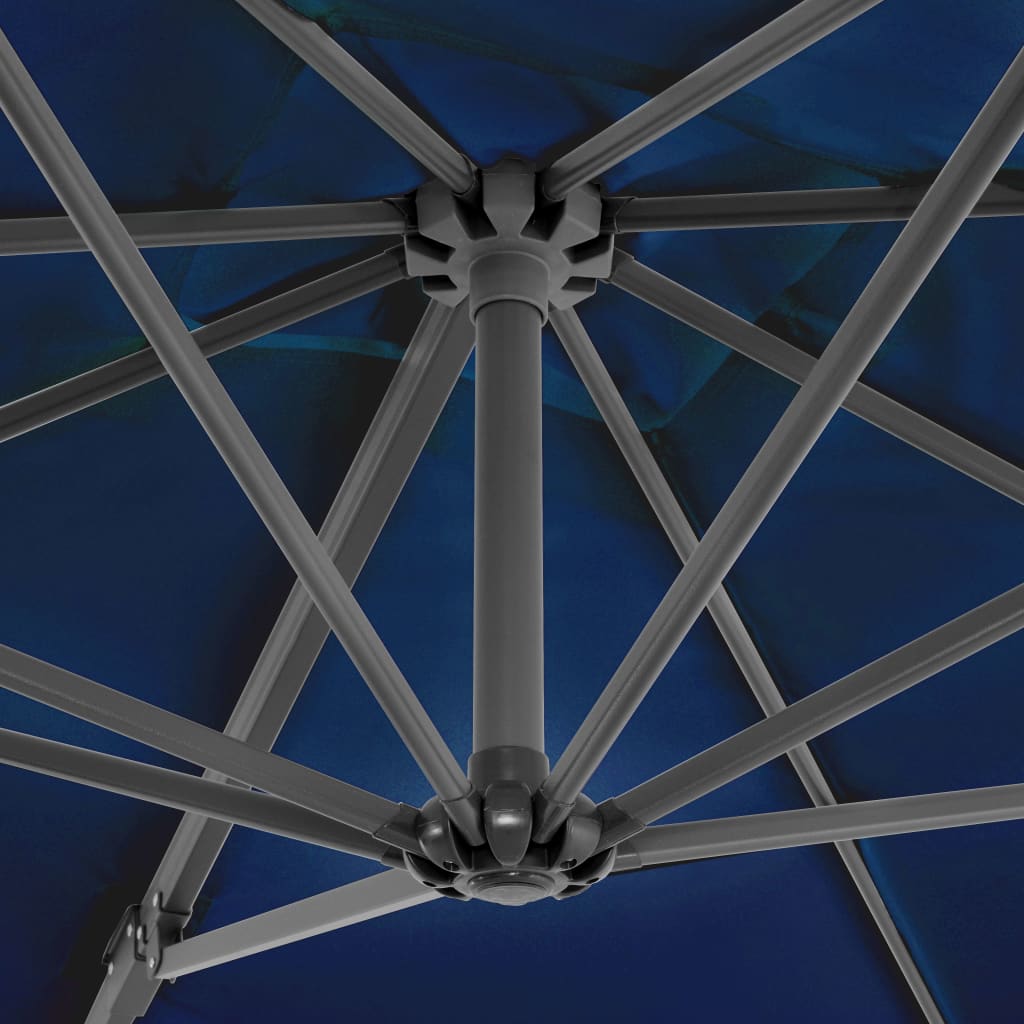 Ampelschirm Mit Aluminium-Mast 250X250 Cm Azur