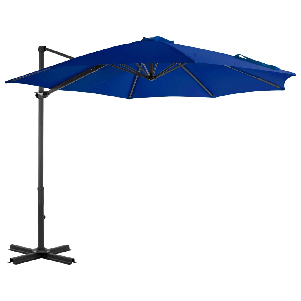 Ampelschirm Mit Aluminium-Mast 300 Cm Azur