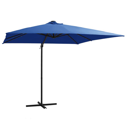 Ampelschirm Mit Led-Beleuchtung Stahl-Mast 250X250 Cm