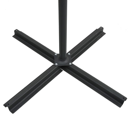 Ampelschirm Mit Led-Beleuchtung Stahl-Mast 250X250 Cm
