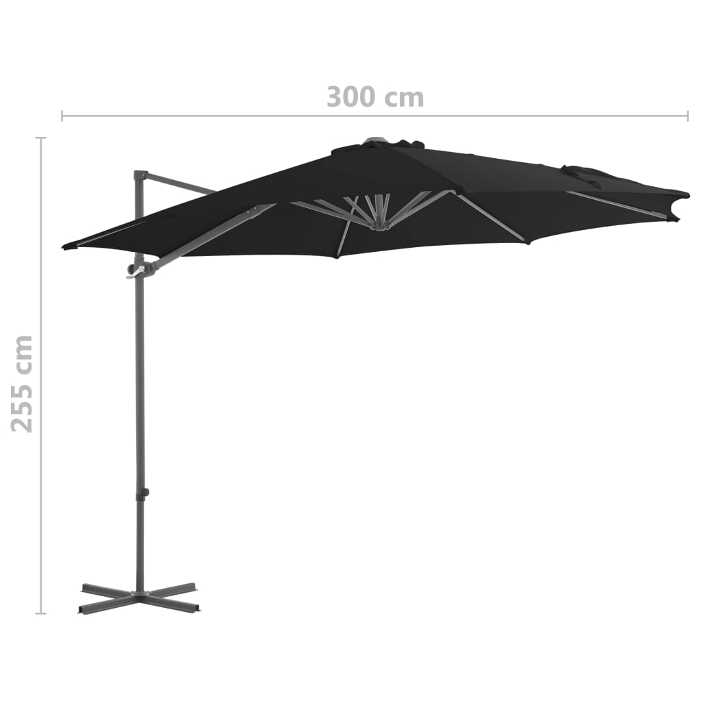 Ampelschirm Mit Stahl-Mast 300 Cm