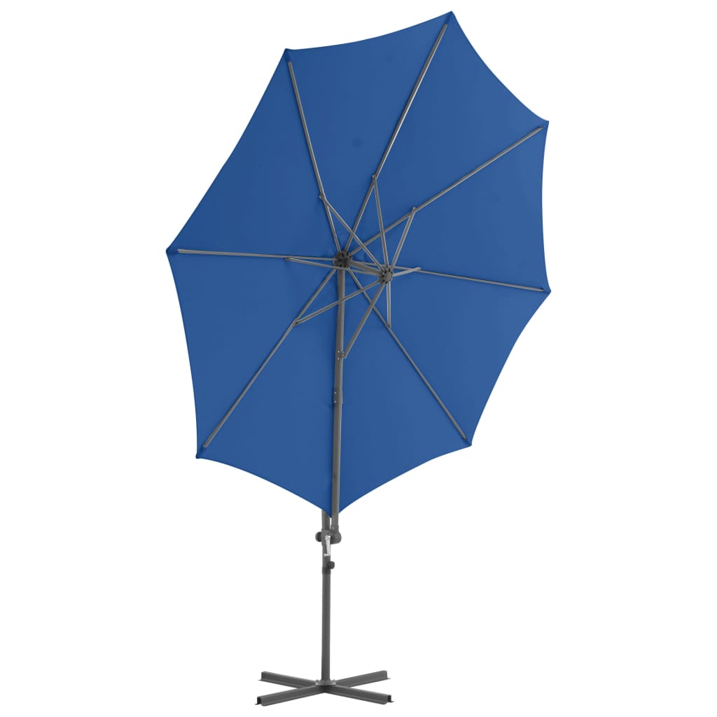 Ampelschirm Mit Stahl-Mast 300 Cm Azur