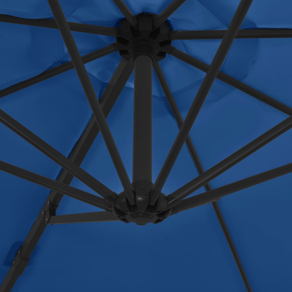 Ampelschirm Mit Stahl-Mast 300 Cm Azur