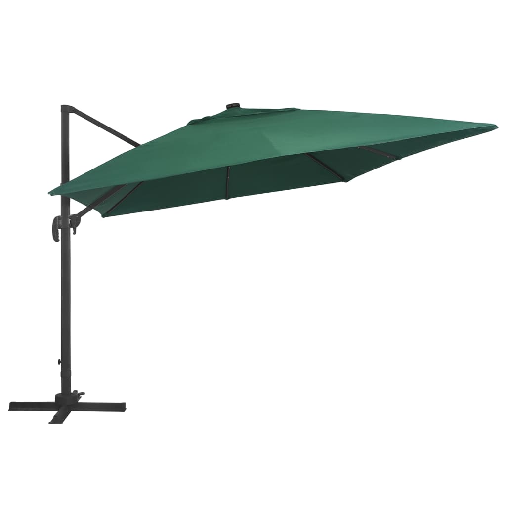 Ampelschirm Mit Led-Beleuchtung Alu-Mast 400X300 Cm