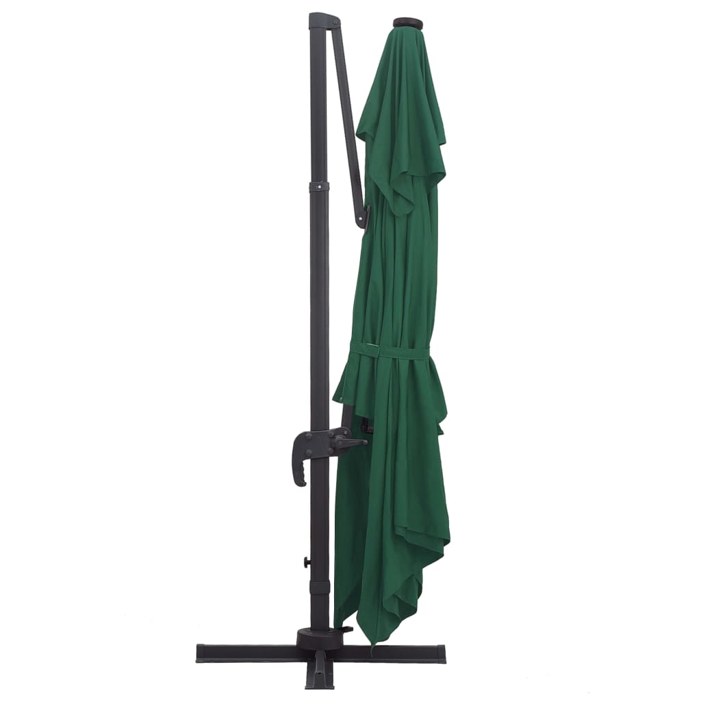 Ampelschirm Mit Led-Beleuchtung Alu-Mast 400X300 Cm