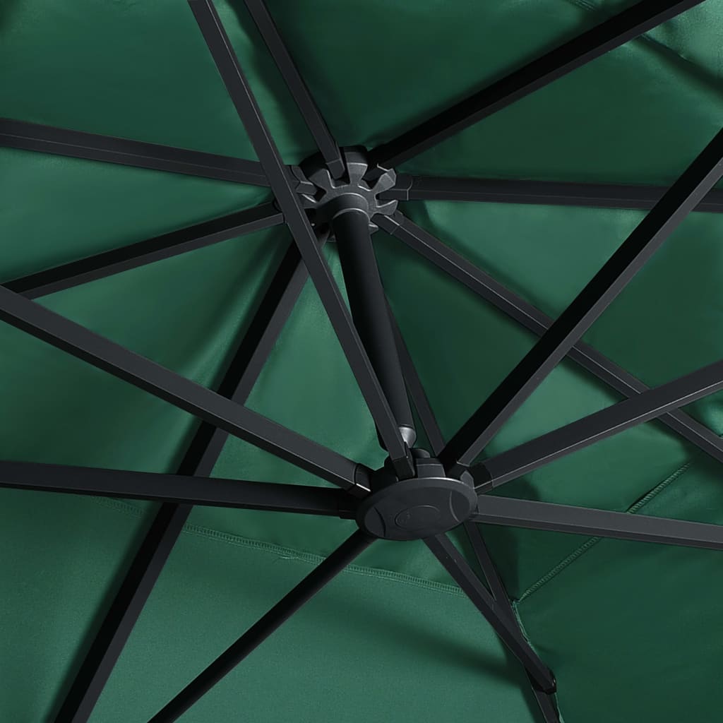 Ampelschirm Mit Led-Beleuchtung Alu-Mast 400X300 Cm