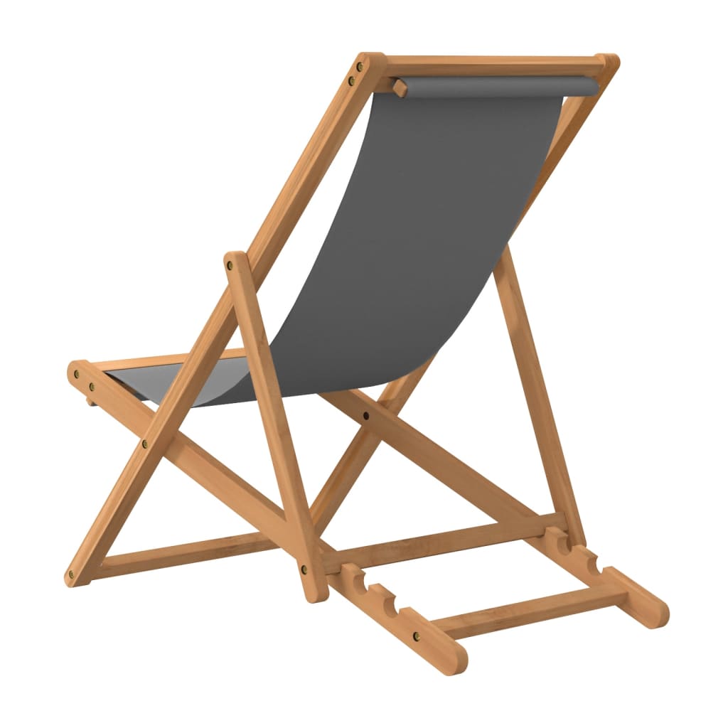 Strandstuhl Klappbar Massivholz Teak