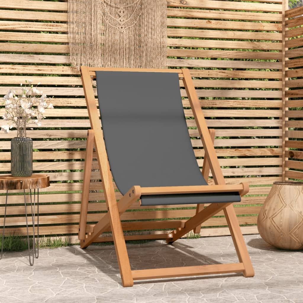 Strandstuhl Klappbar Massivholz Teak