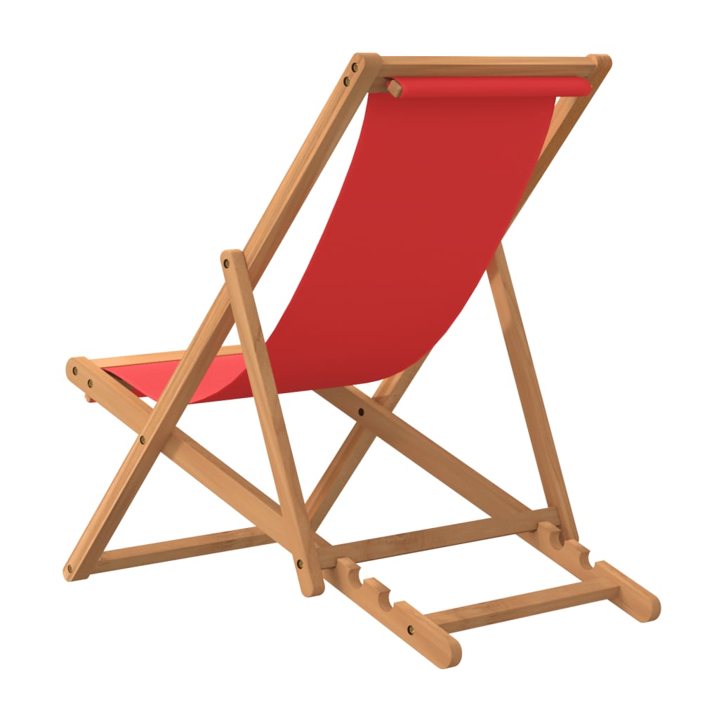 Strandstuhl Klappbar Massivholz Teak