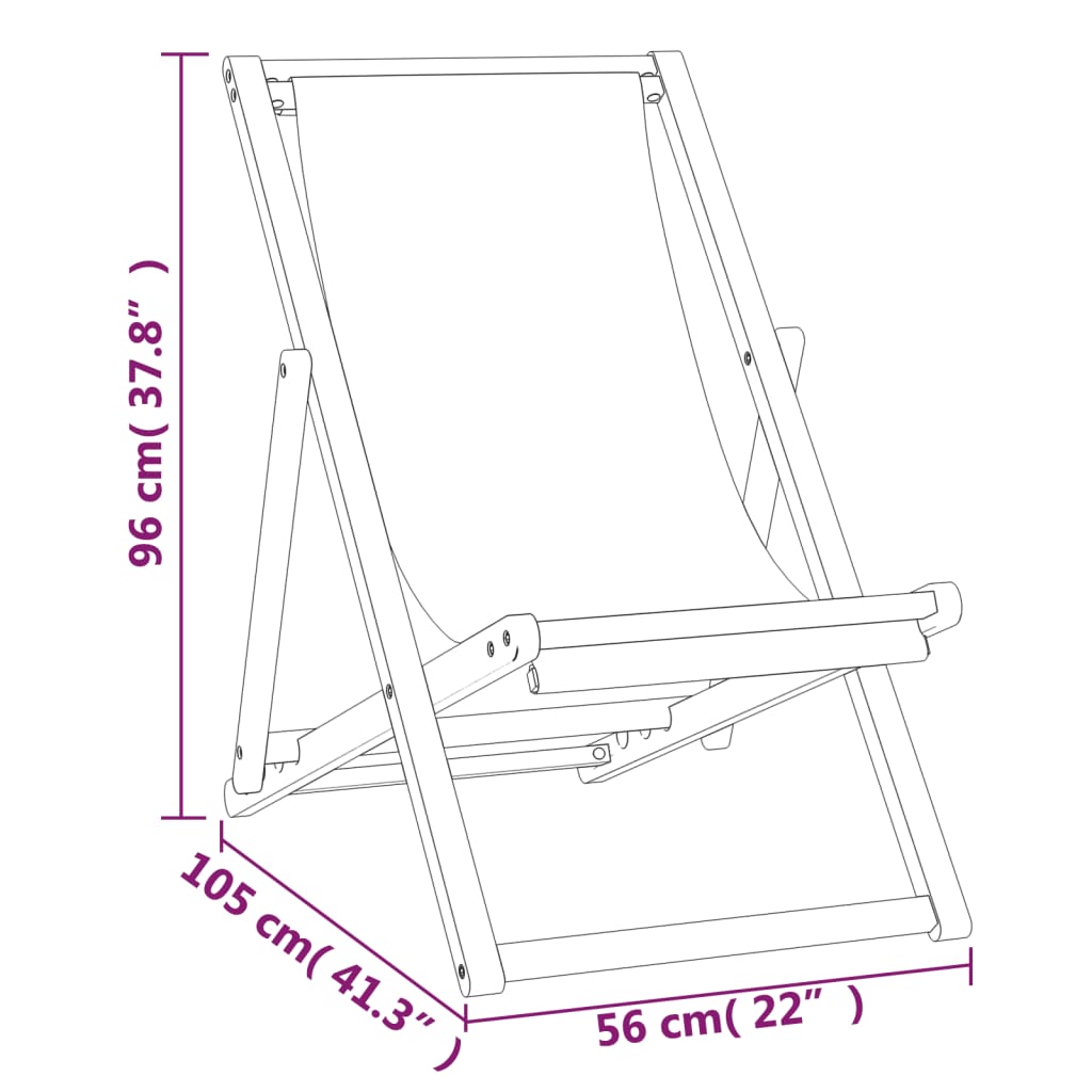 Strandstuhl Klappbar Massivholz Teak