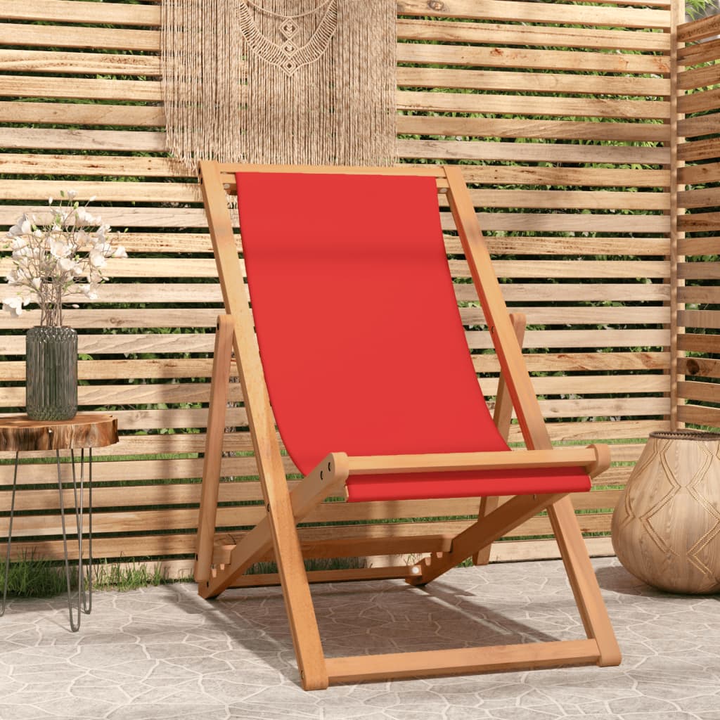 Strandstuhl Klappbar Massivholz Teak