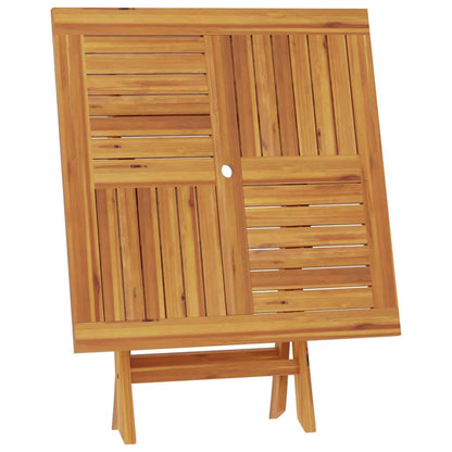 Gartentisch Klappbar 85X85X76 Cm Teak Massivholz