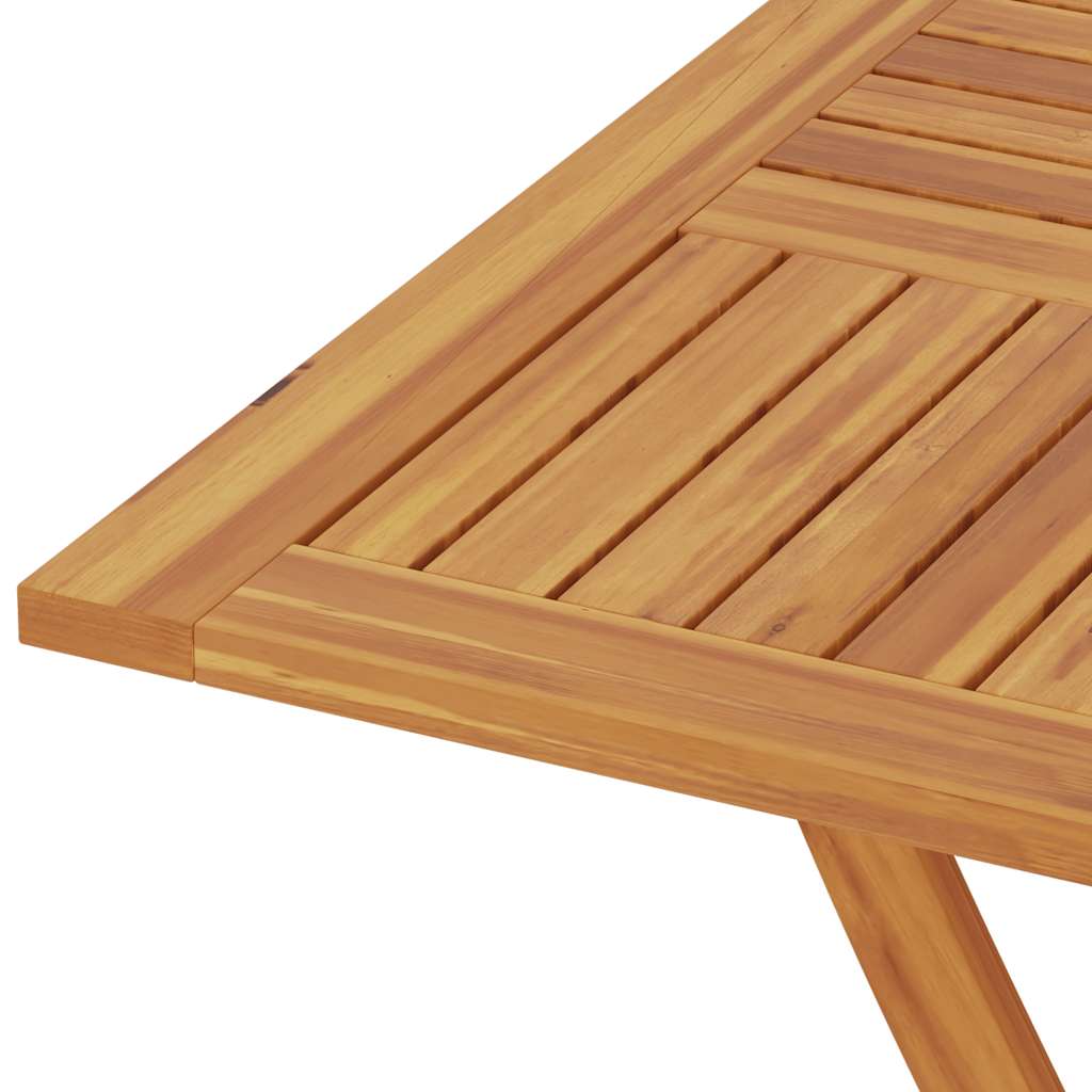 Gartentisch Klappbar 85X85X76 Cm Teak Massivholz
