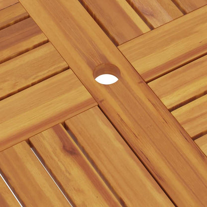 Gartentisch Klappbar 85X85X76 Cm Teak Massivholz