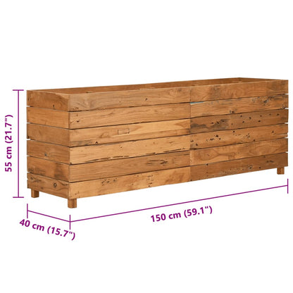Hochbeet Teak Altholz Und Stahl
