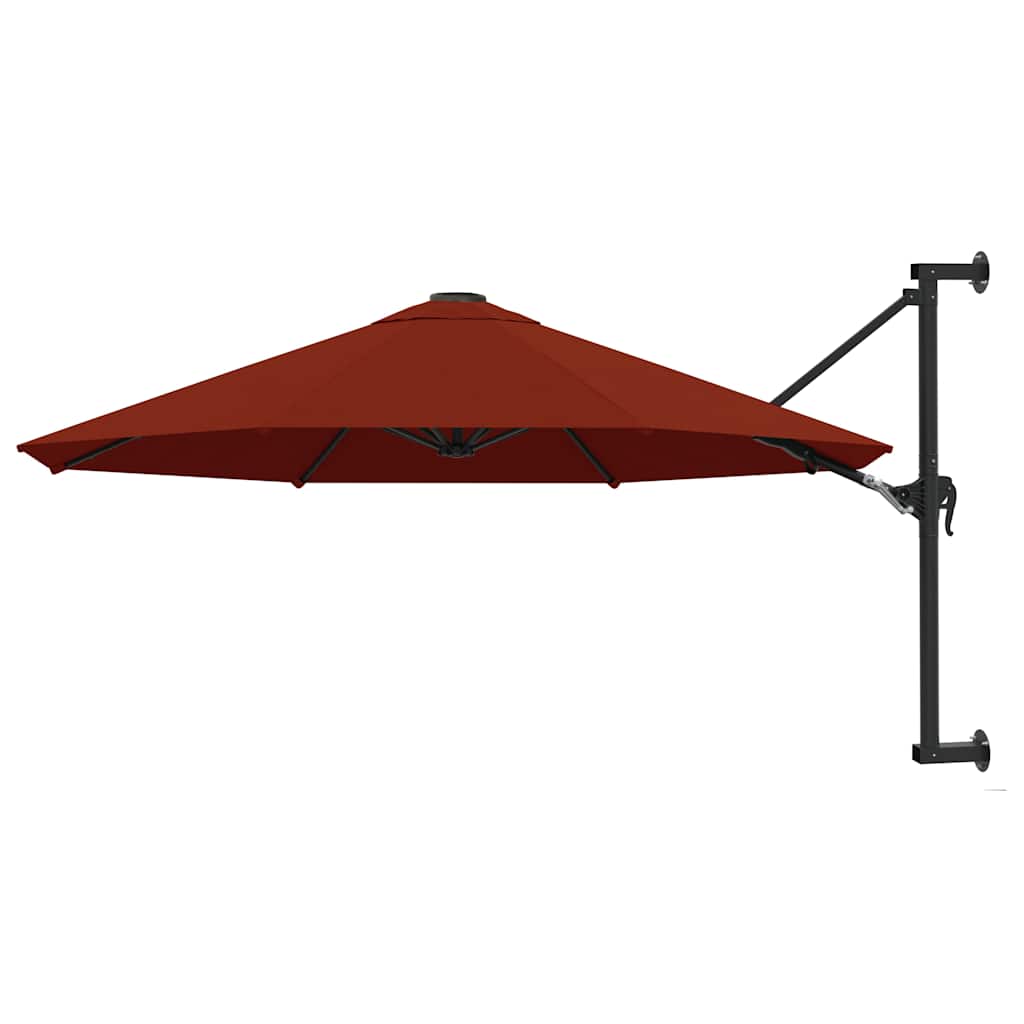 Sonnenschirm Zur Wandmontage Mit Metall-Mast 300 Cm
