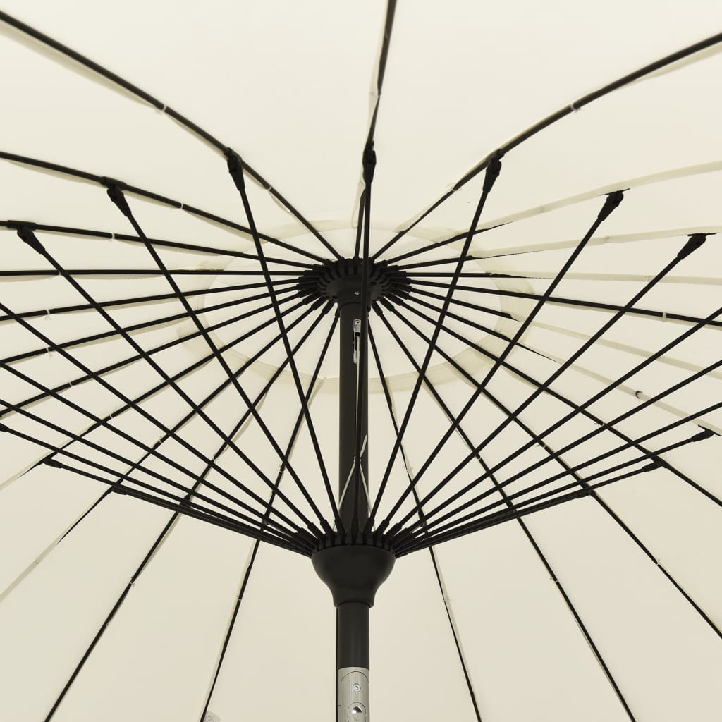 Sonnenschirm Mit Aluminium-Mast 270 Cm Sandweiß