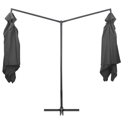 Doppel-Sonnenschirm Mit Stahl-Mast 250X250 Cm