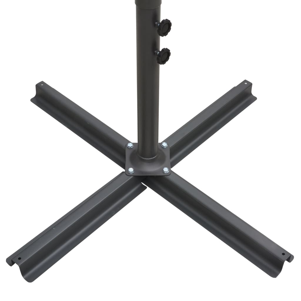 Doppel-Sonnenschirm Mit Stahl-Mast 250X250 Cm