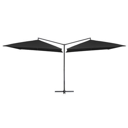 Doppel-Sonnenschirm Mit Stahl-Mast 250X250 Cm