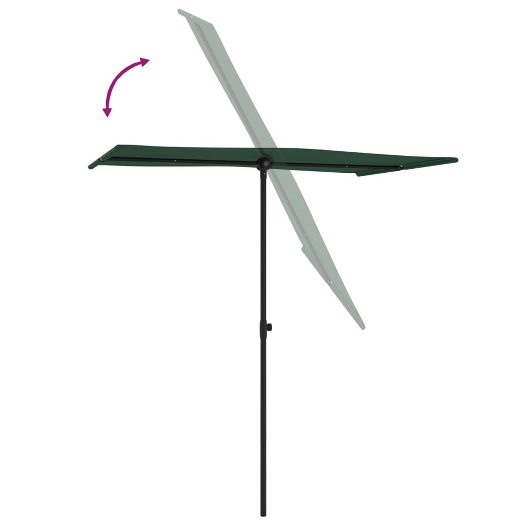 Sonnenschirm Mit Aluminium-Mast 180X110 Cm