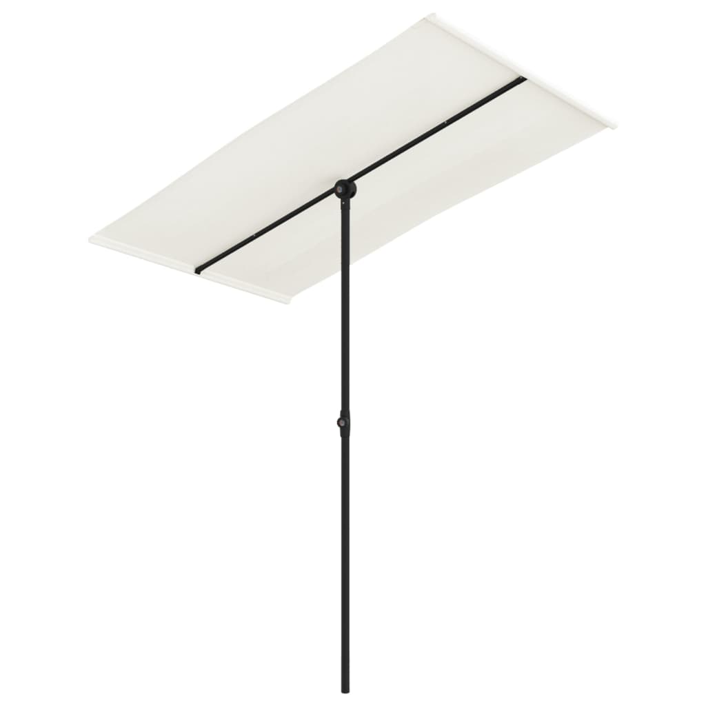 Sonnenschirm Mit Aluminium-Mast 180X110 Cm Sandweiß