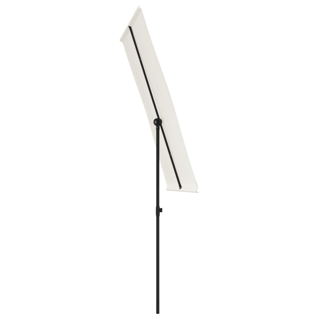 Sonnenschirm Mit Aluminium-Mast 180X110 Cm Sandweiß