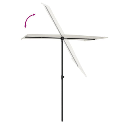 Sonnenschirm Mit Aluminium-Mast 180X110 Cm Sandweiß